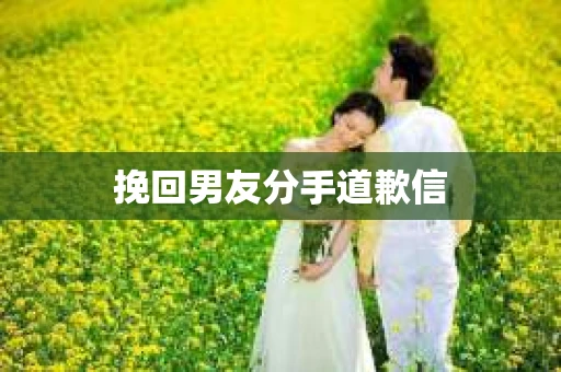挽回男友分手道歉信