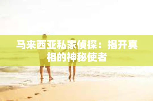 马来西亚私家侦探：揭开真相的神秘使者