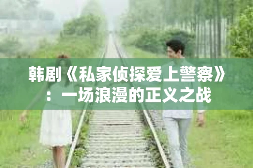 韩剧《私家侦探爱上警察》：一场浪漫的正义之战