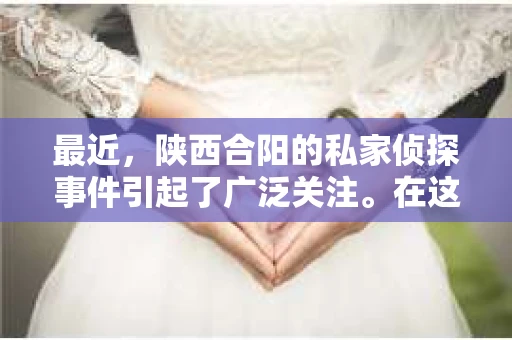 最近，陕西合阳的私家侦探事件引起了广泛关注。在这个信息爆炸的时代，隐私保护显得尤为重要。今天，我们就来聊聊这个事件，看看它背后的一些故事。