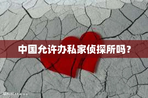 中国允许办私家侦探所吗？