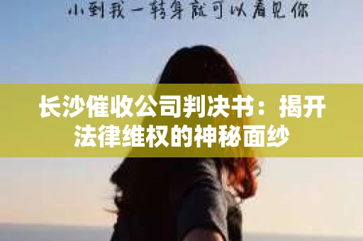 长沙催收公司判决书：揭开法律维权的神秘面纱