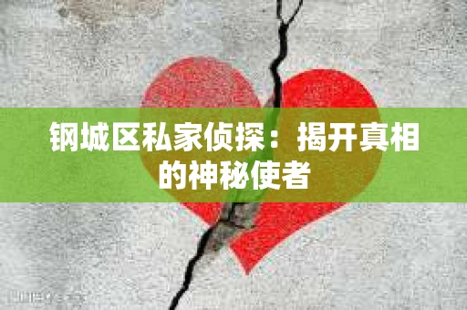 钢城区私家侦探：揭开真相的神秘使者