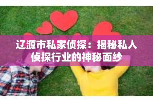 辽源市私家侦探：揭秘私人侦探行业的神秘面纱