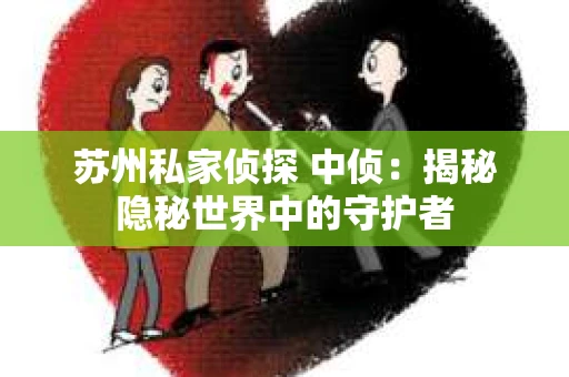 苏州私家侦探 中侦：揭秘隐秘世界中的守护者