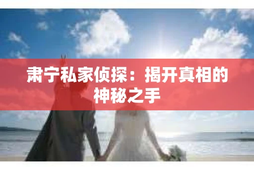 肃宁私家侦探：揭开真相的神秘之手