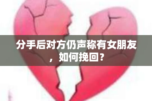 分手后对方仍声称有女朋友,如何挽回? 分手后对方仍声称有女朋友,如何挽回?
