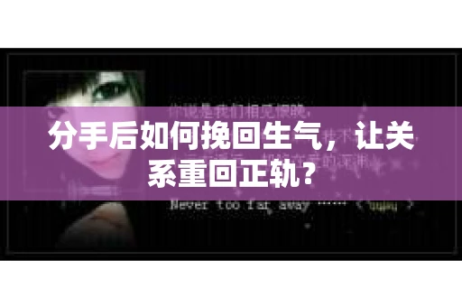 分手后如何挽回生气,让关系重回正轨? 分手后如何挽回生气,让关系重回正轨?