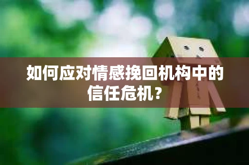 如何应对情感挽回机构中的信任危机？