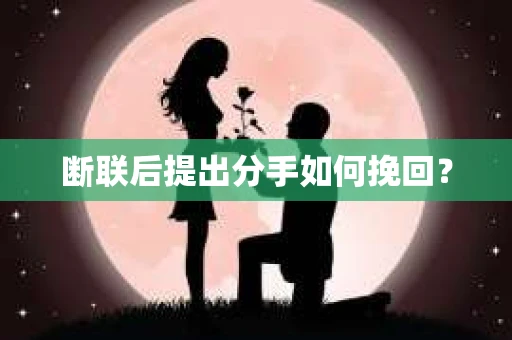 断联后提出分手如何挽回？