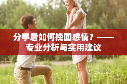 分手后如何挽回感情？——专业分析与实用建议